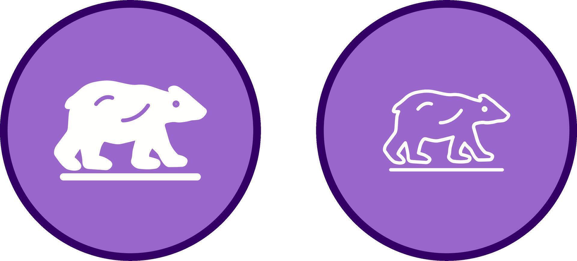 Polar Bear Vector Icon