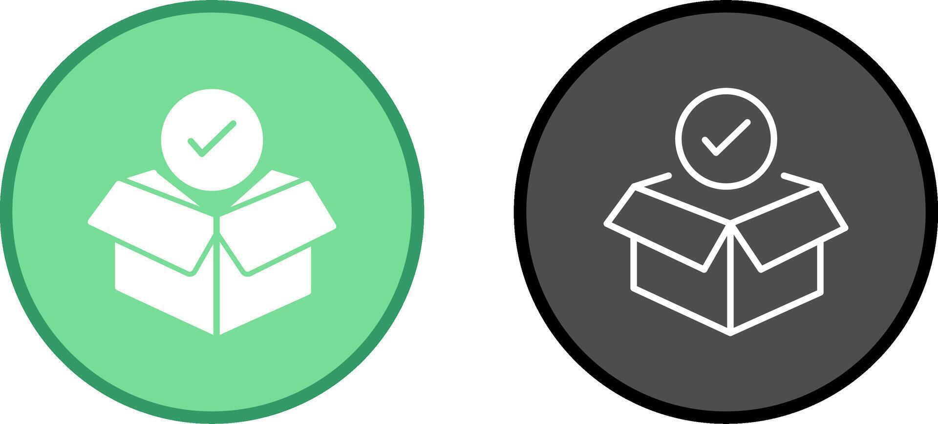 Package Receiving Vector Icon