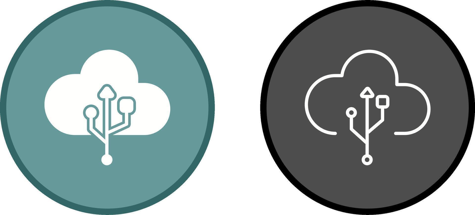 icono de vector de cable