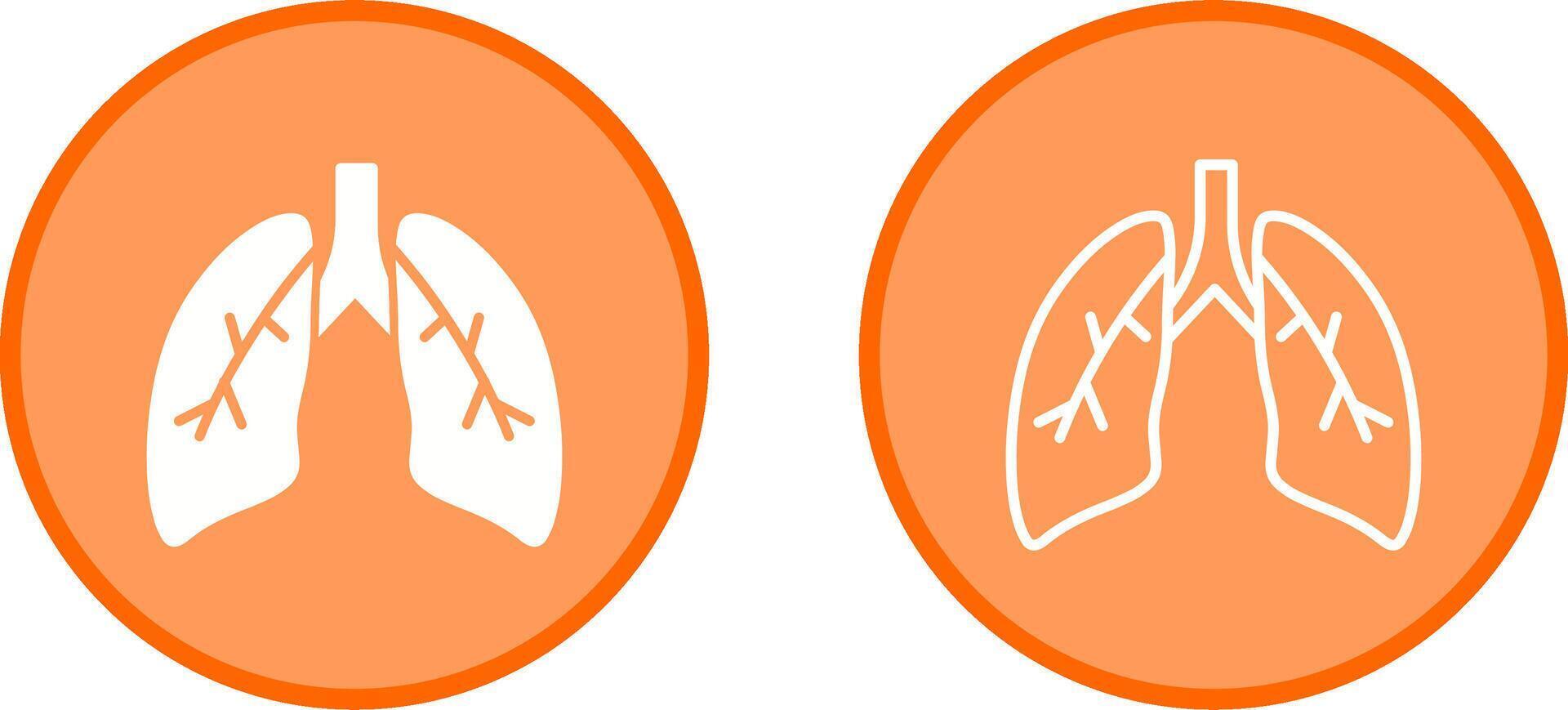 Lungs Vector Icon