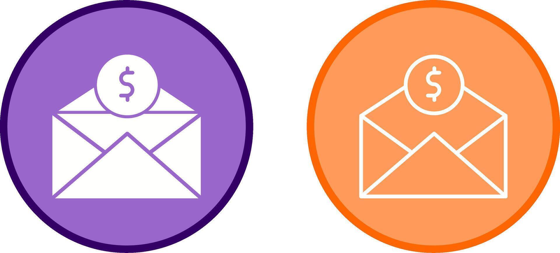 Mail Coin Vector Icon