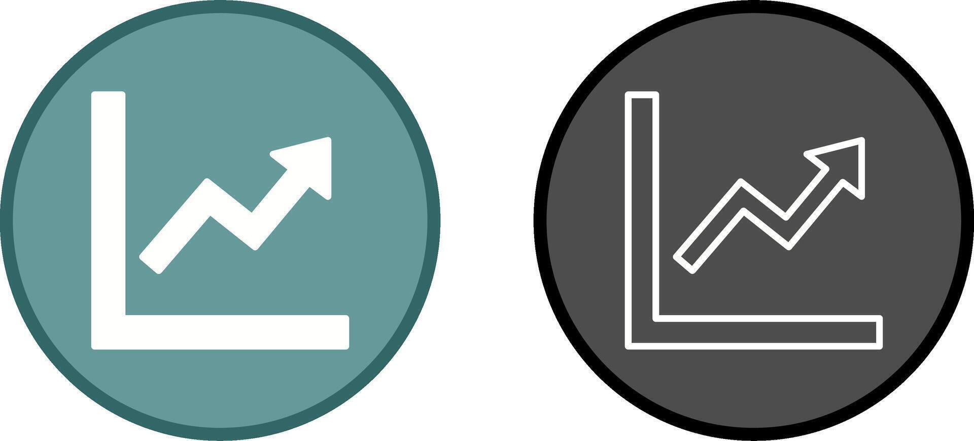 Graph Up Vector Icon