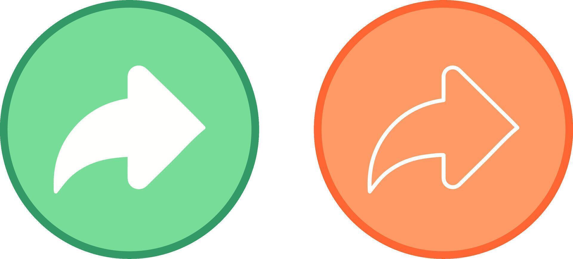 Right Back Arrow Vector Icon