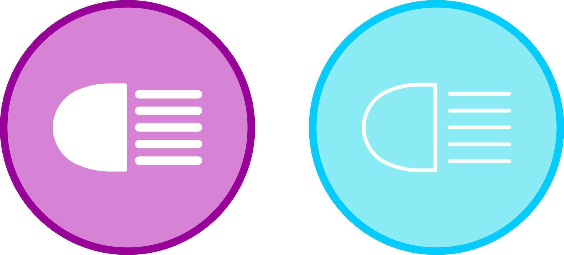 Headlight Vector Icon