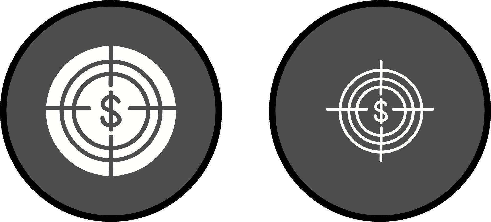 Economic Target Vector Icon