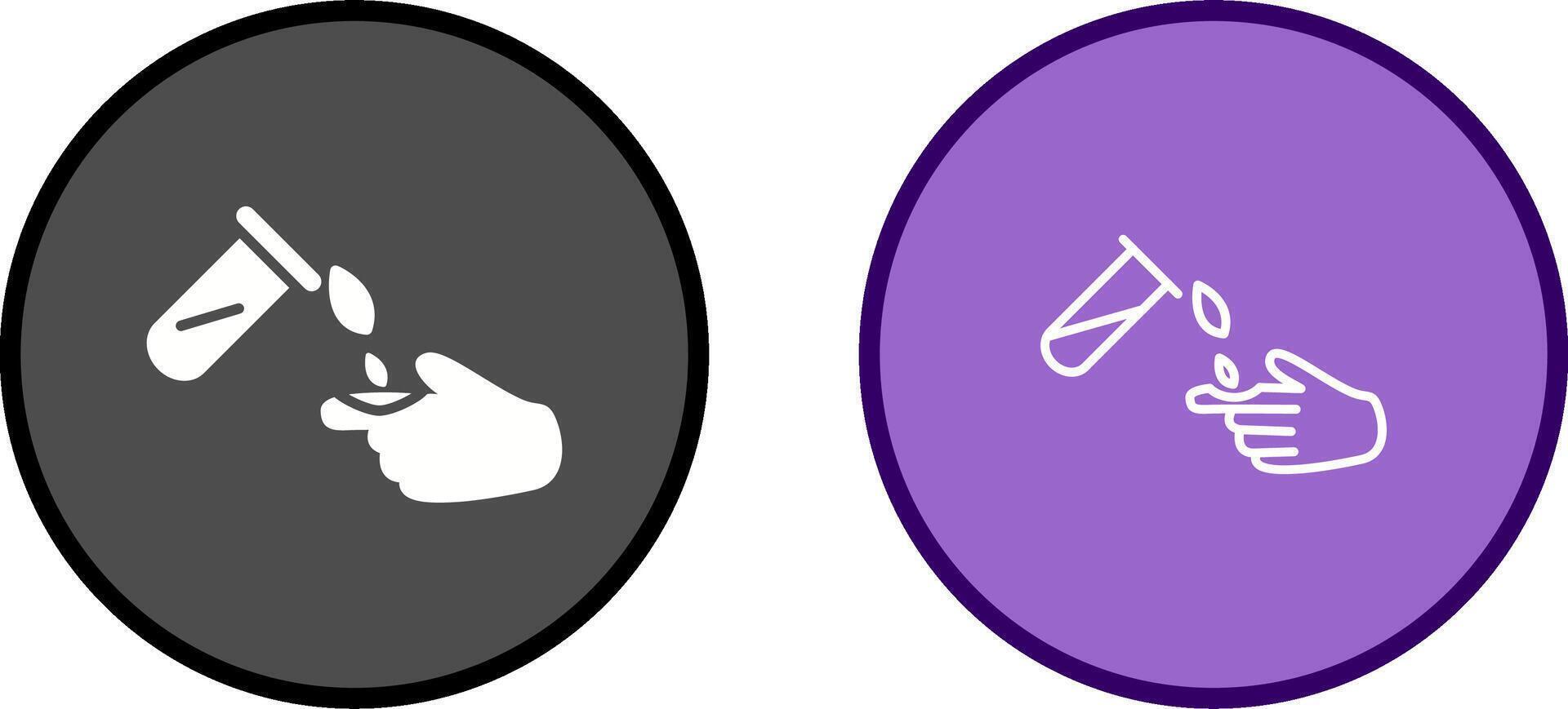 Corrosive Hazard Vector Icon