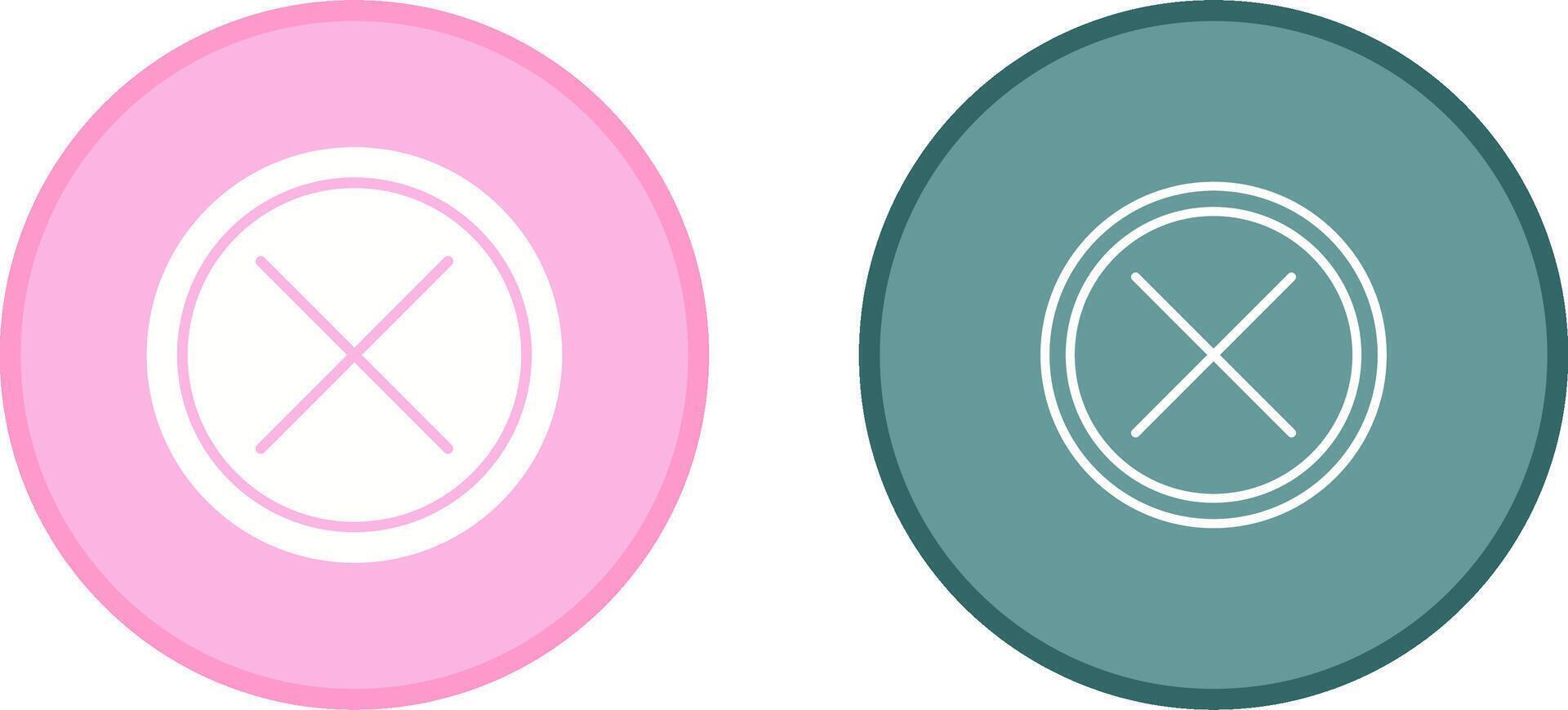 Do Not Cross Vector Icon