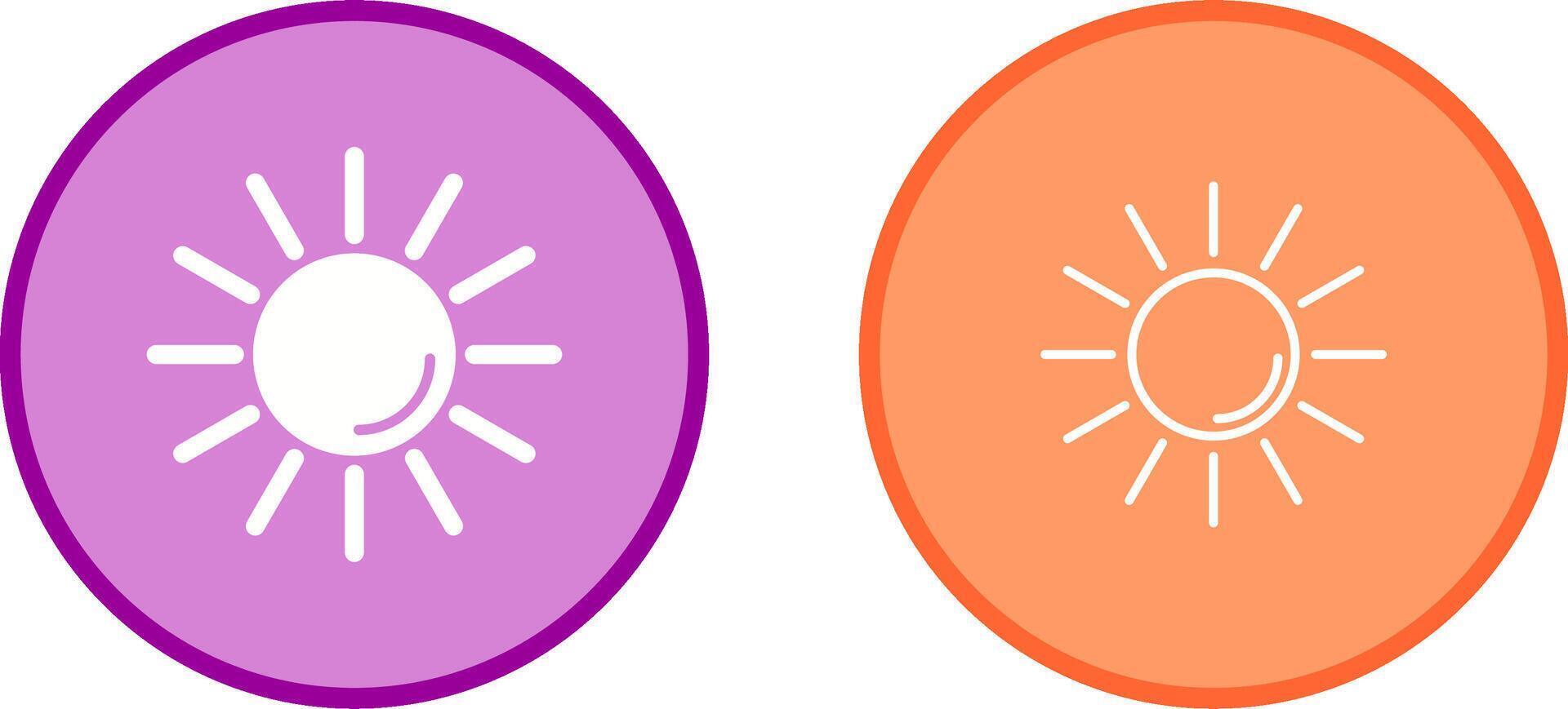 UV Radiation Vector Icon