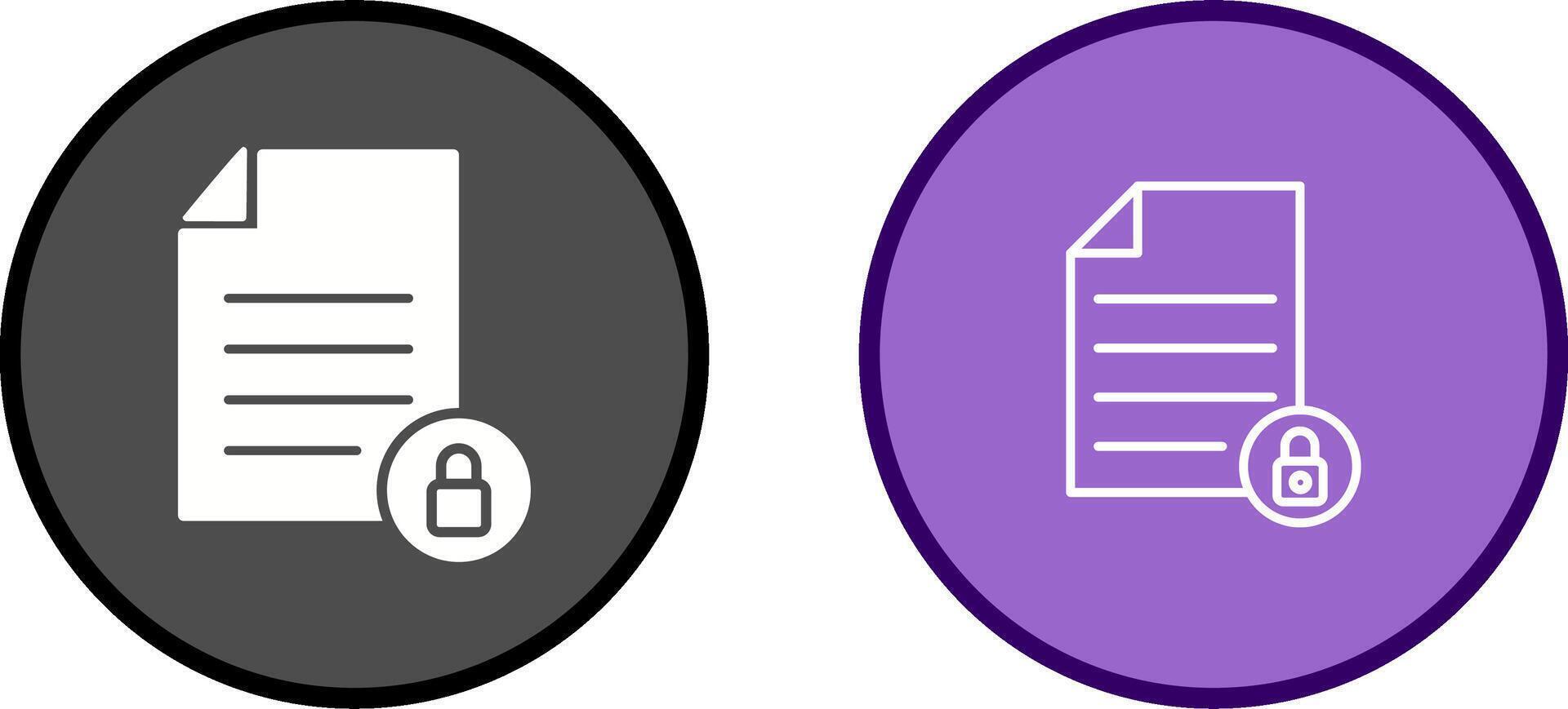 Private Document Vector Icon