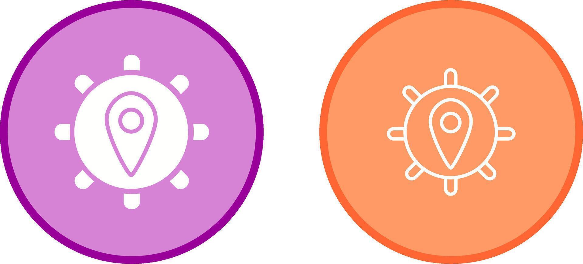 Location Settings Vector Icon