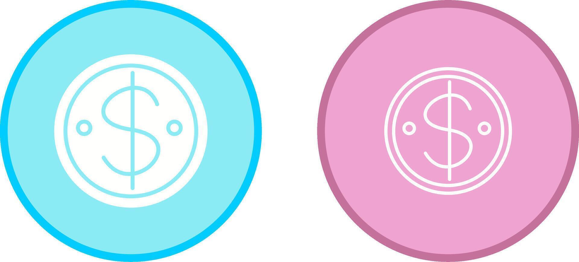Dollar Coin Vector Icon