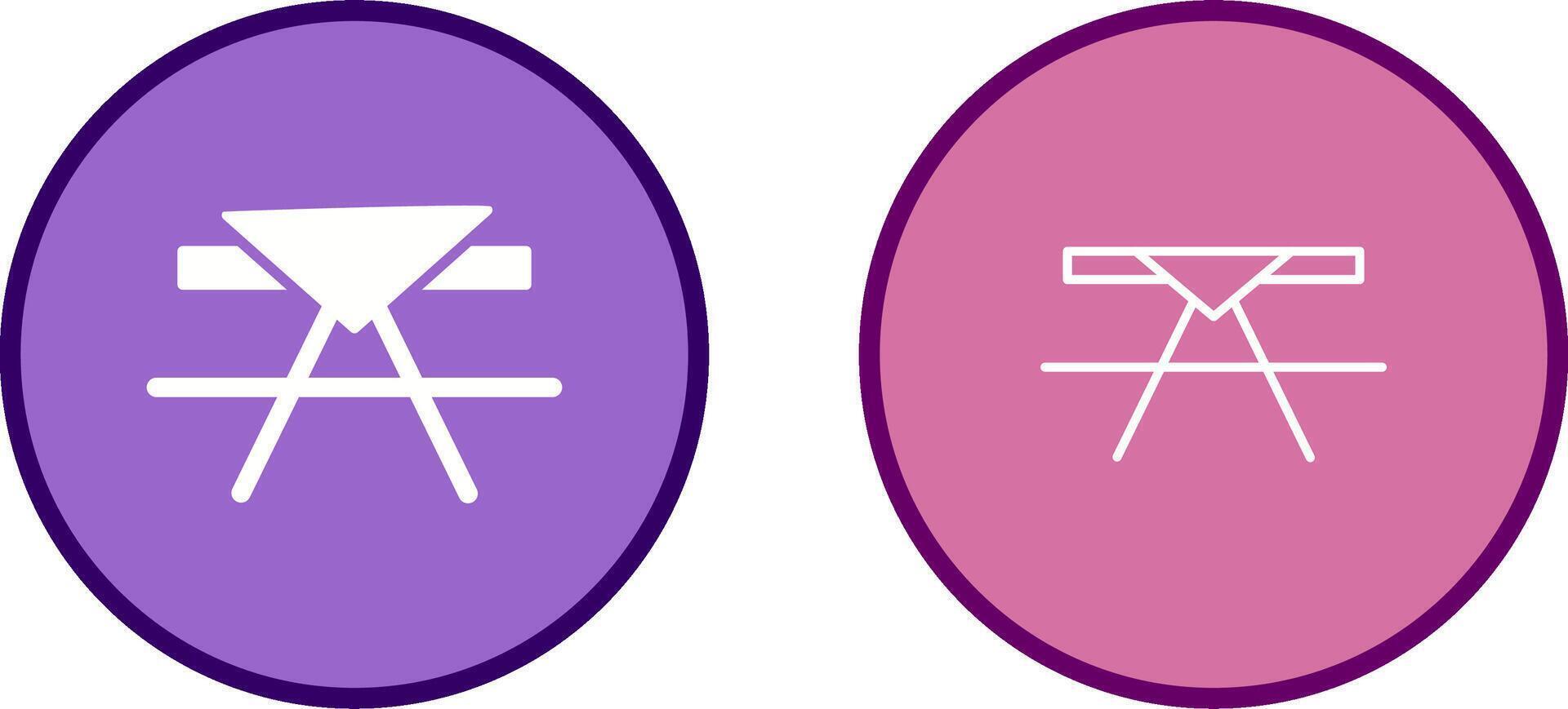 Picnic Table Vector Icon