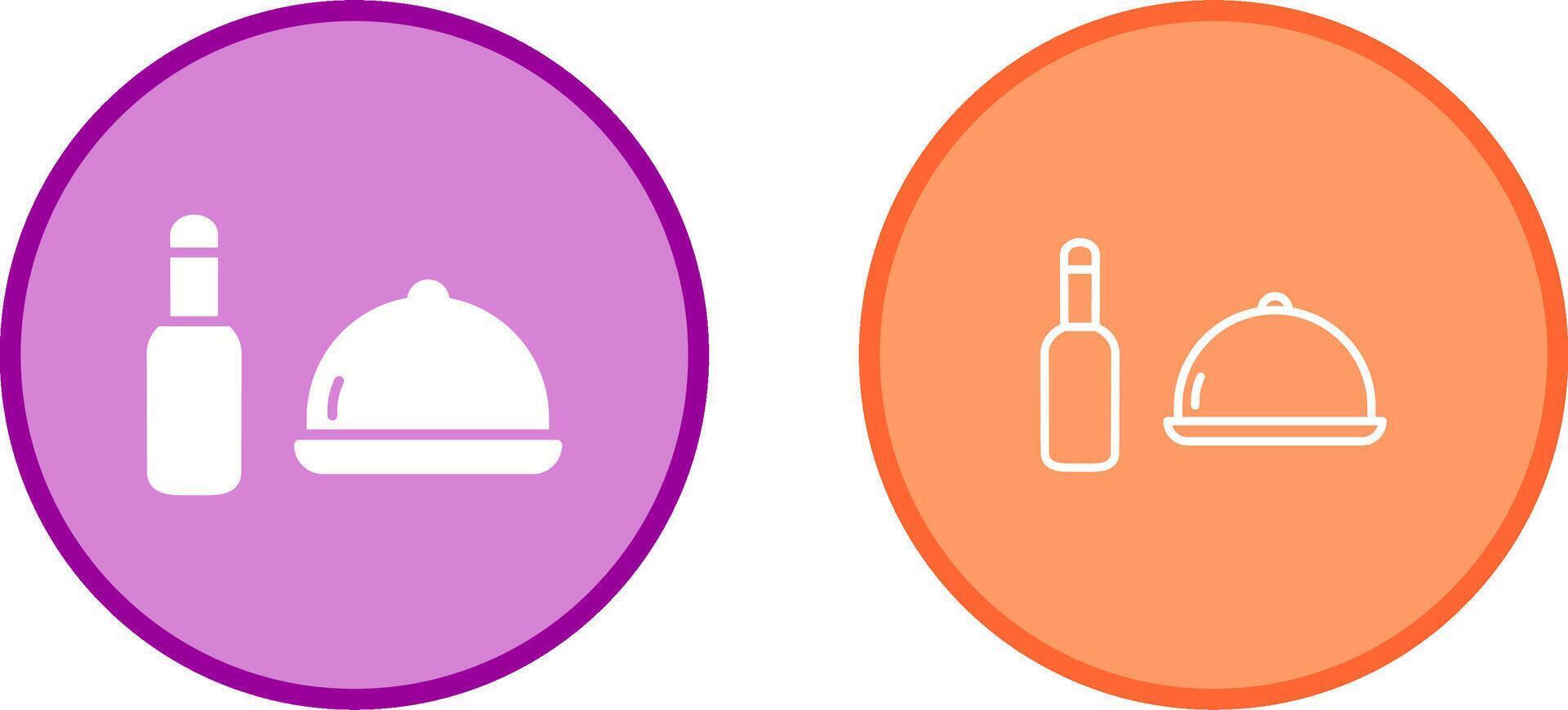 Food and Beer Vector Icon