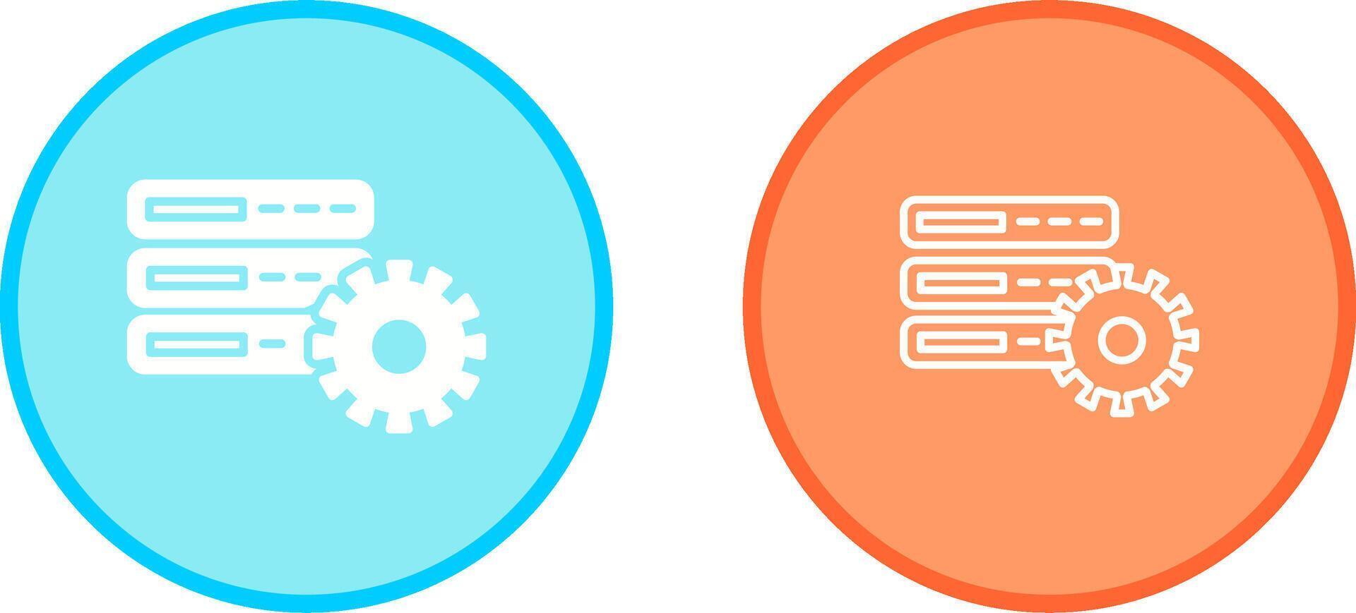 Database Setting Vector Icon