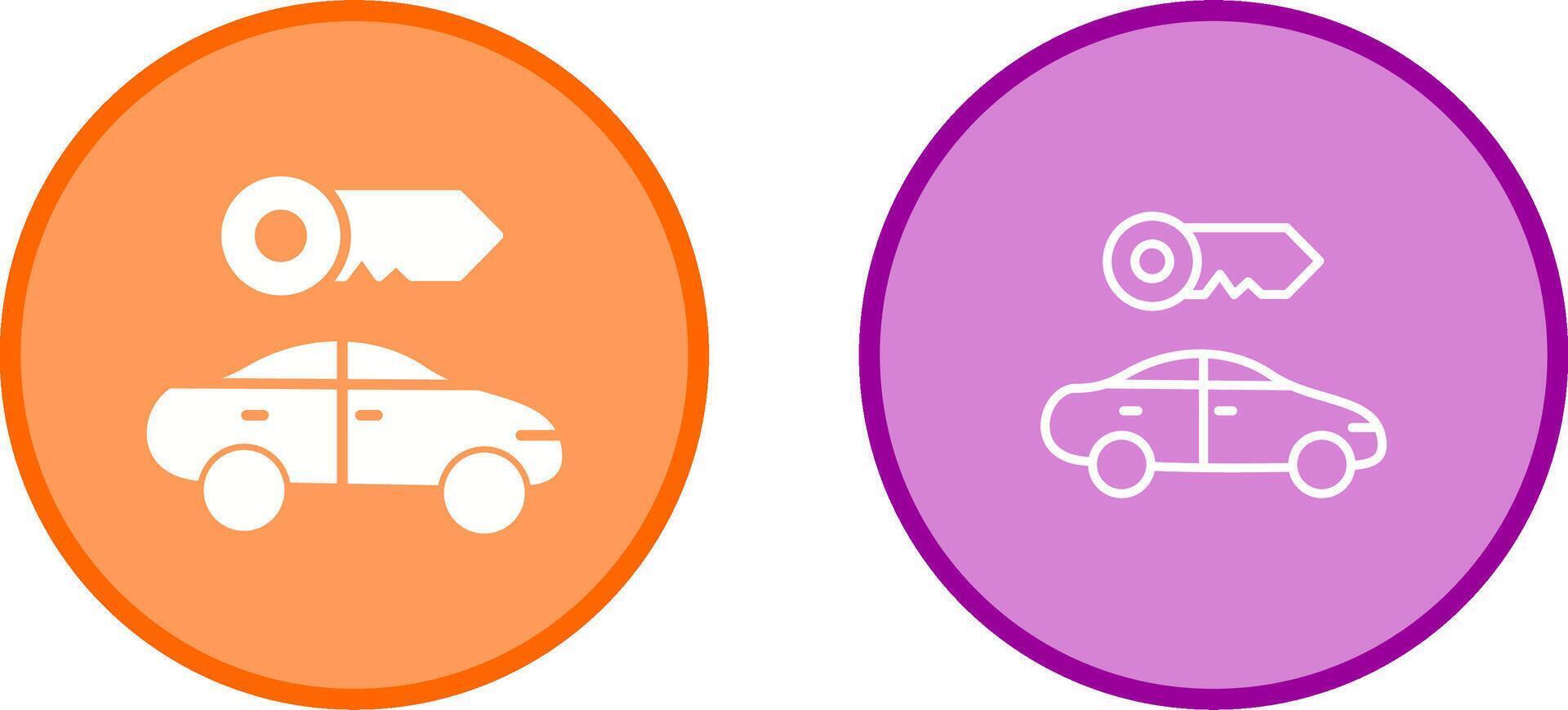 Rent a Car Vector Icon