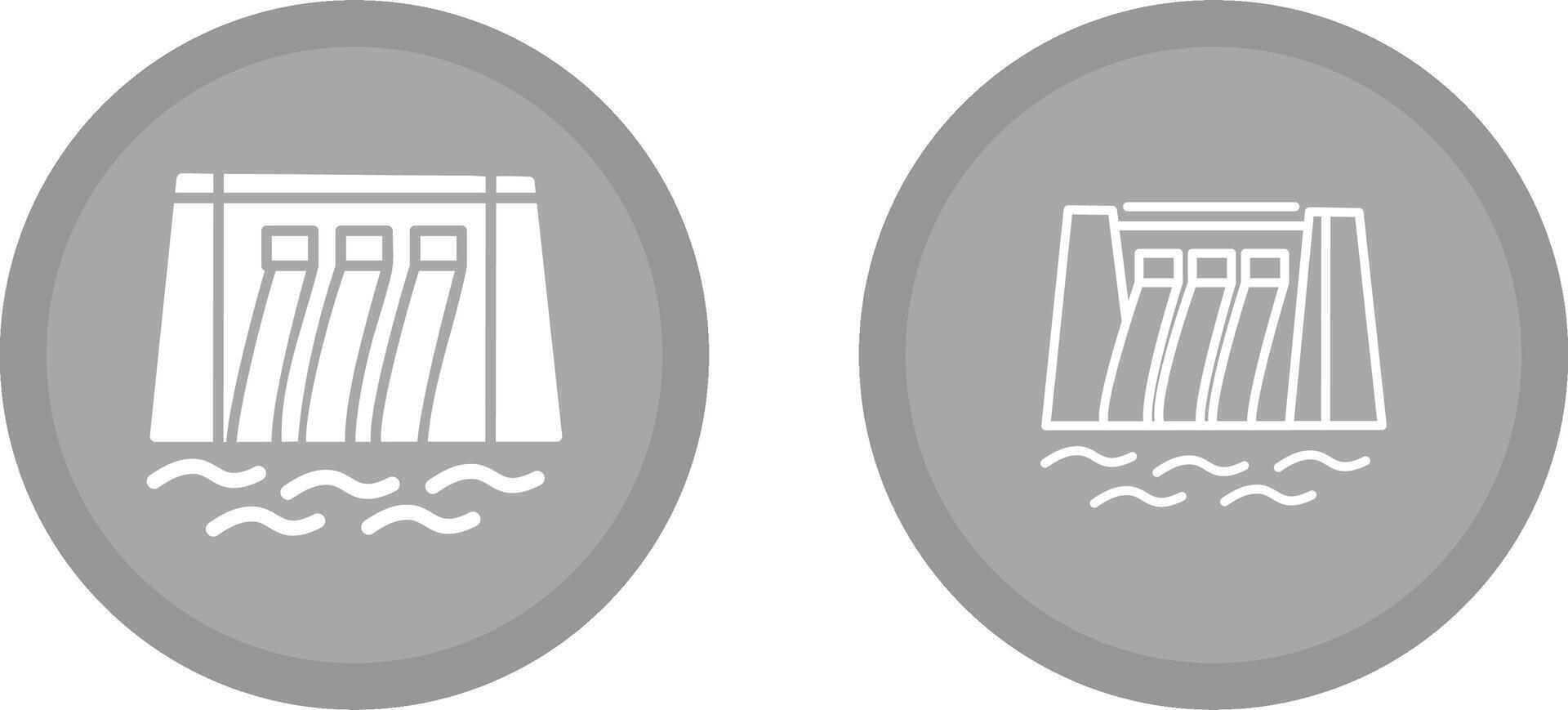 Water Dam Vector Icon