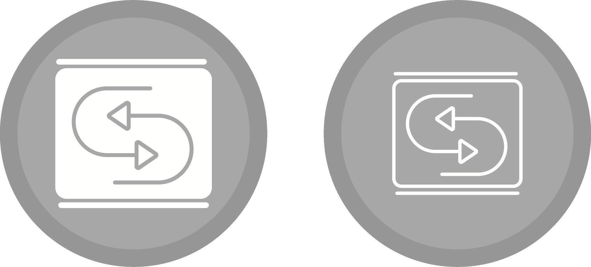 Reverse Arrow Vector Icon