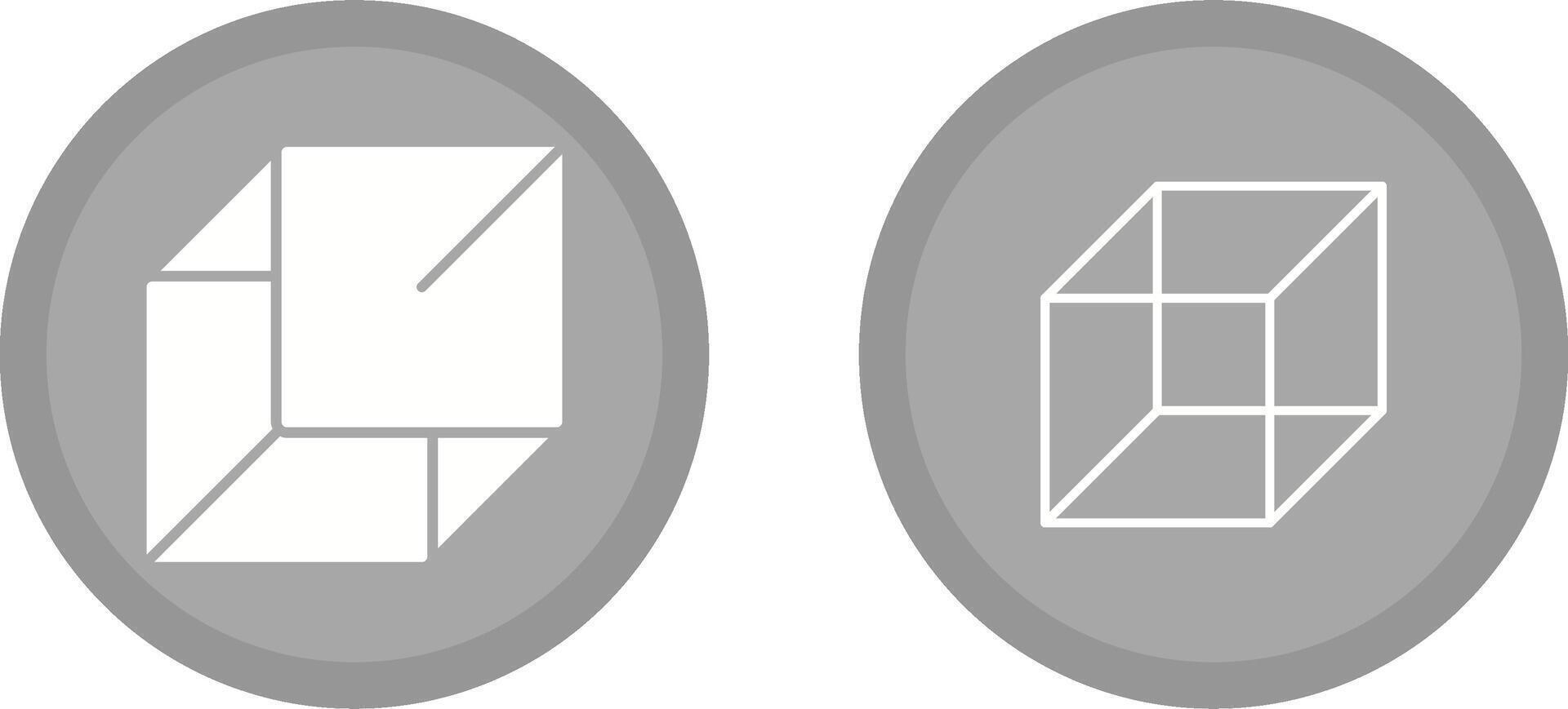 icono de vector de cubo