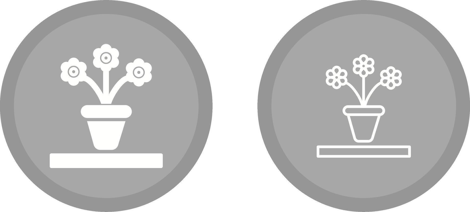 Flower Pot Vector Icon