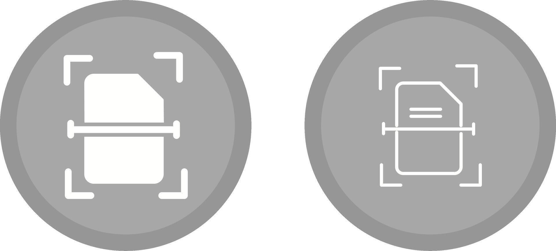 Scanning Document Vector Icon