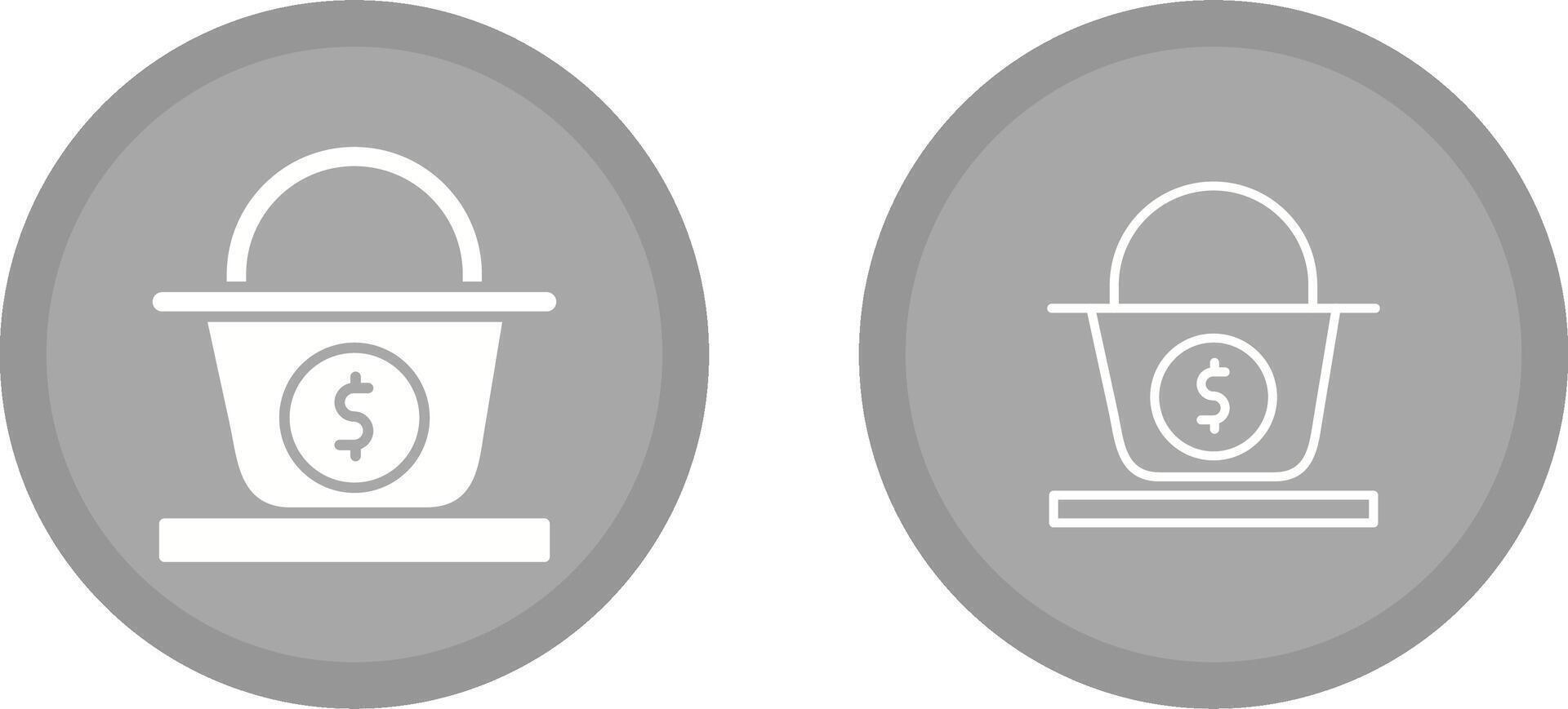 Dollar Basket Vector Icon