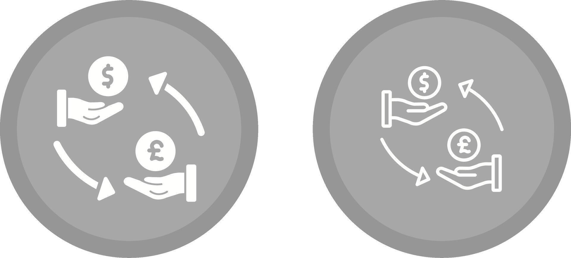 Dollar to Pound Vector Icon