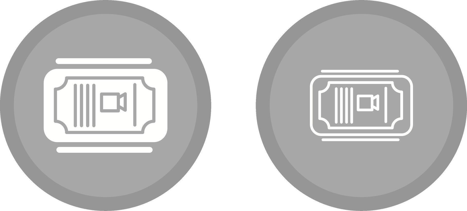 Cinema Ticket Vector Icon