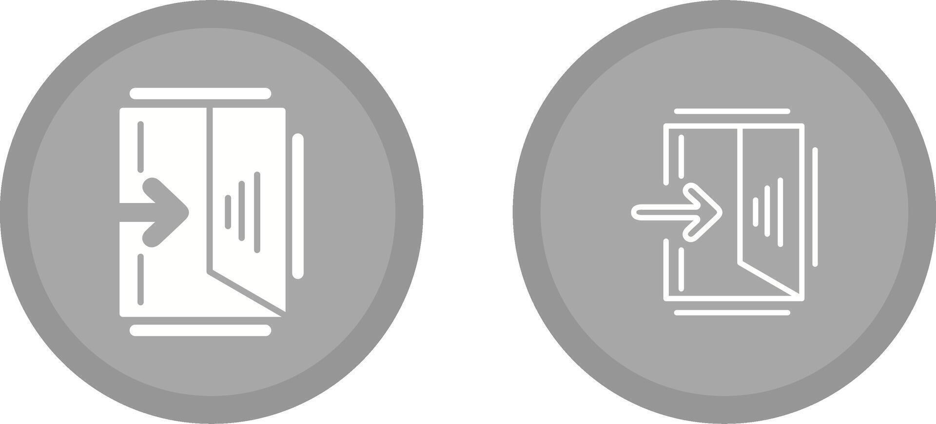 Exit Sign Vector Icon