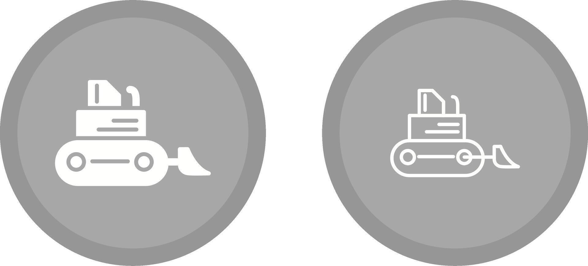 Bulldozer Vector Icon