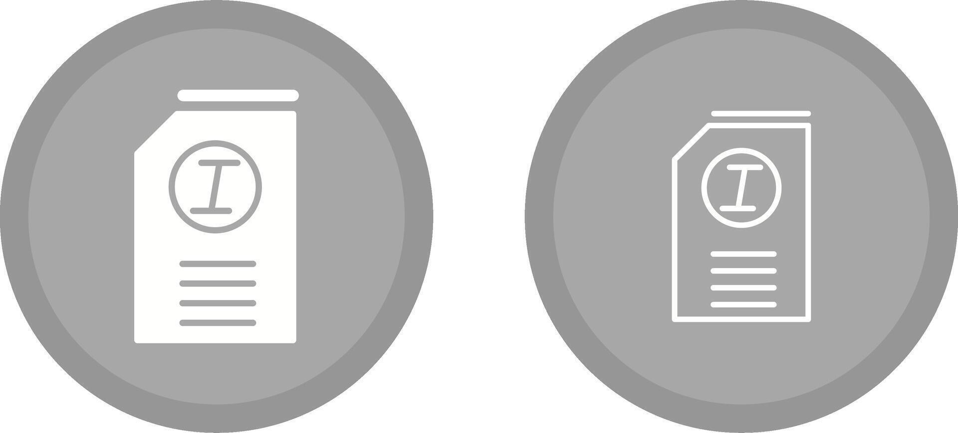 Italic Vector Icon