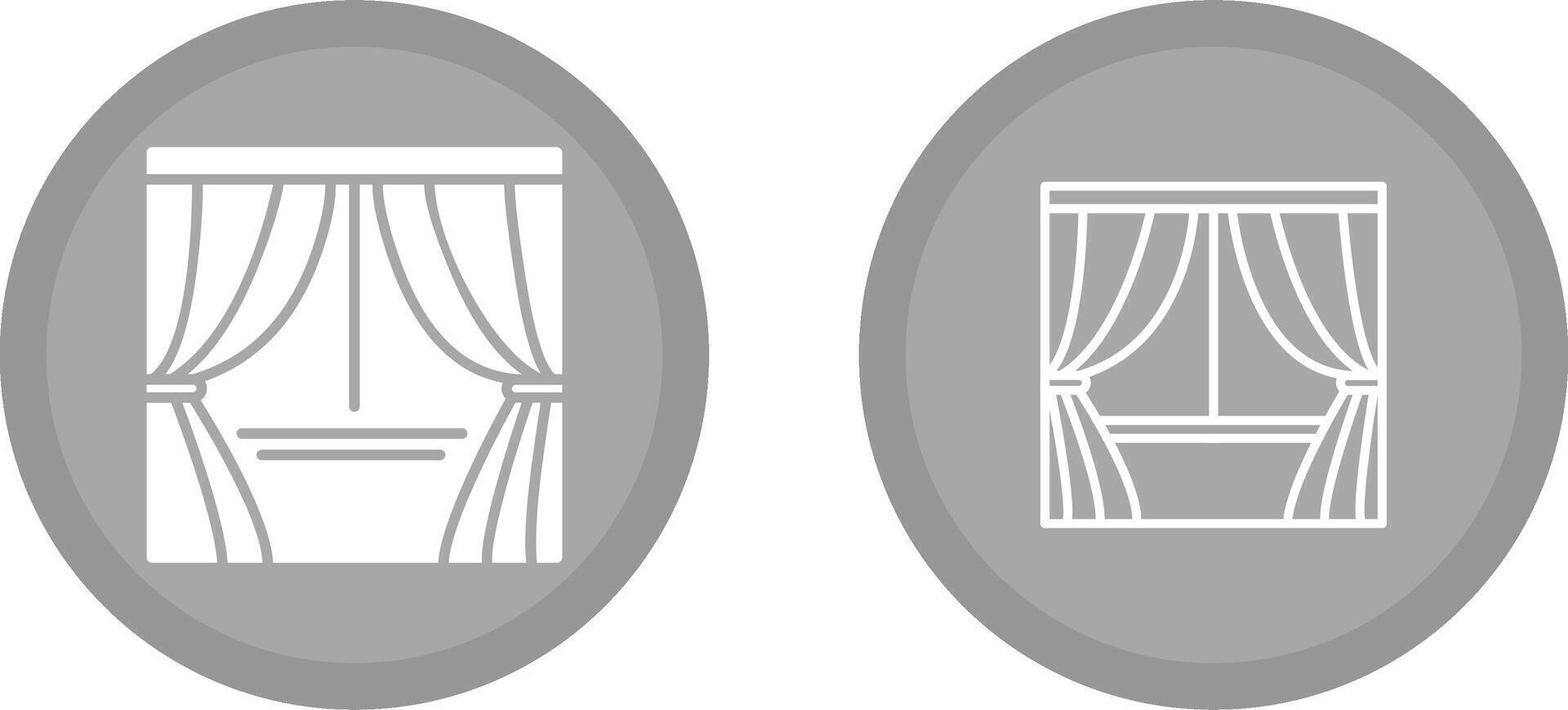 Curtains Vector Icon