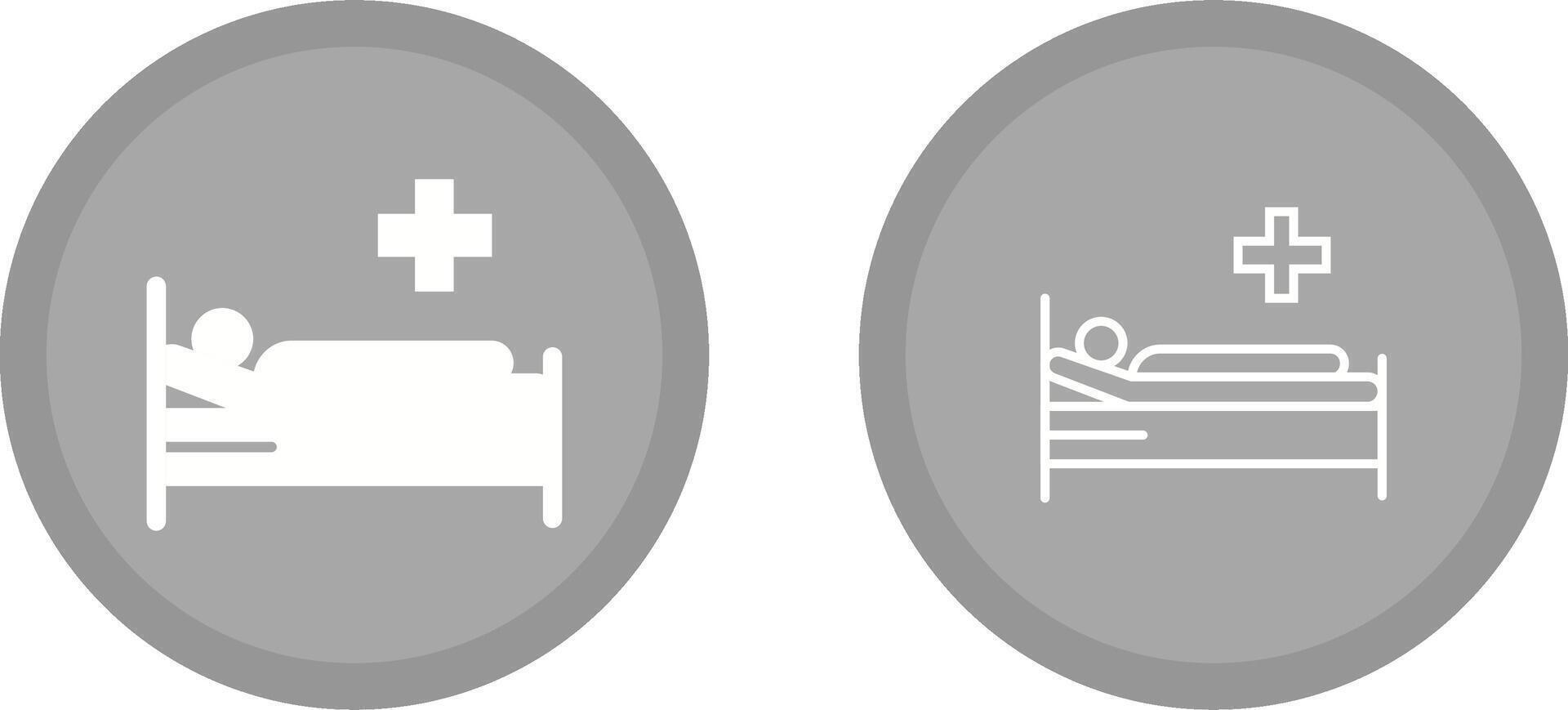 Patient Bed Vector Icon