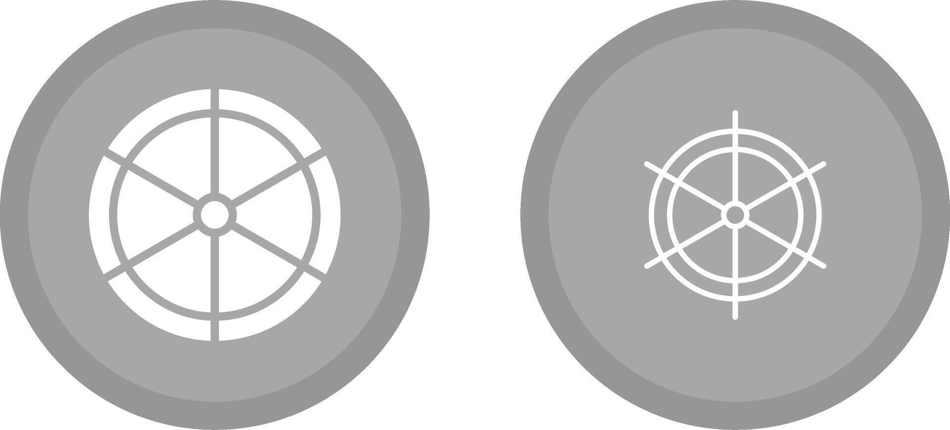Ship Helm Vector Icon