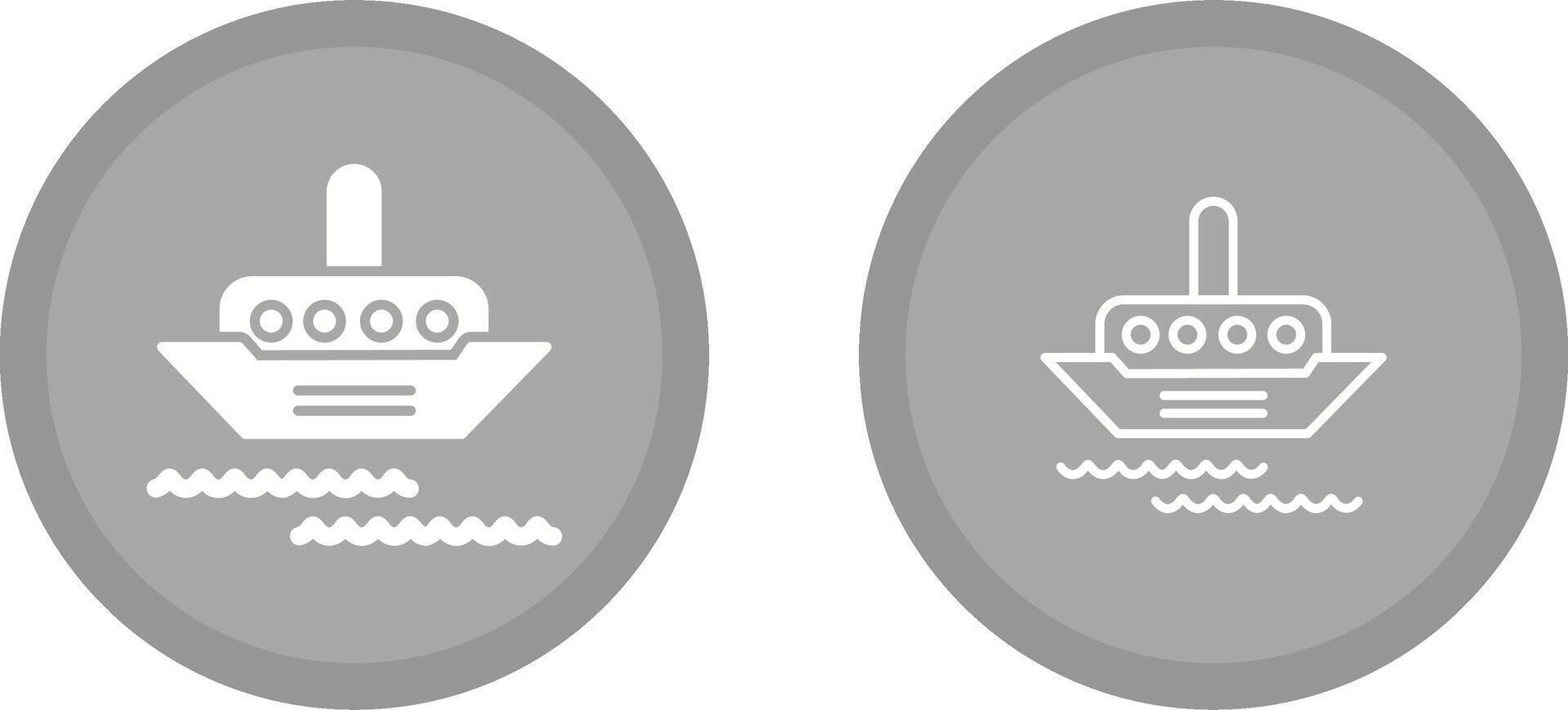 Steamship Vector Icon