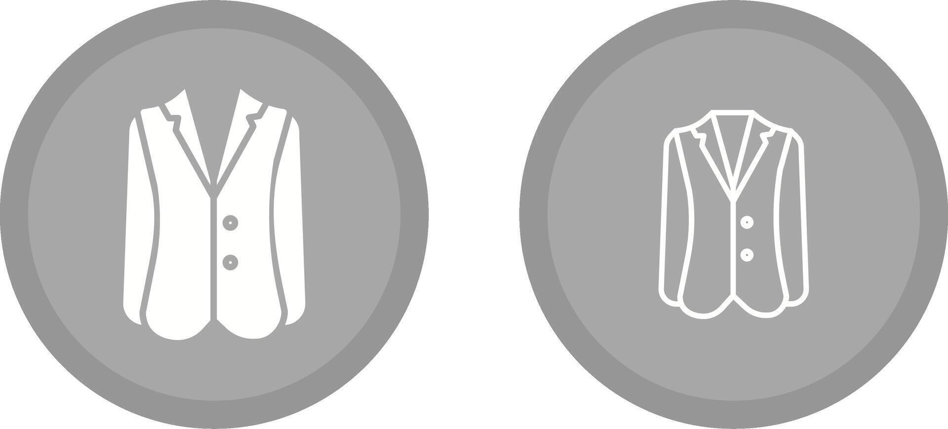 icono de vector de traje