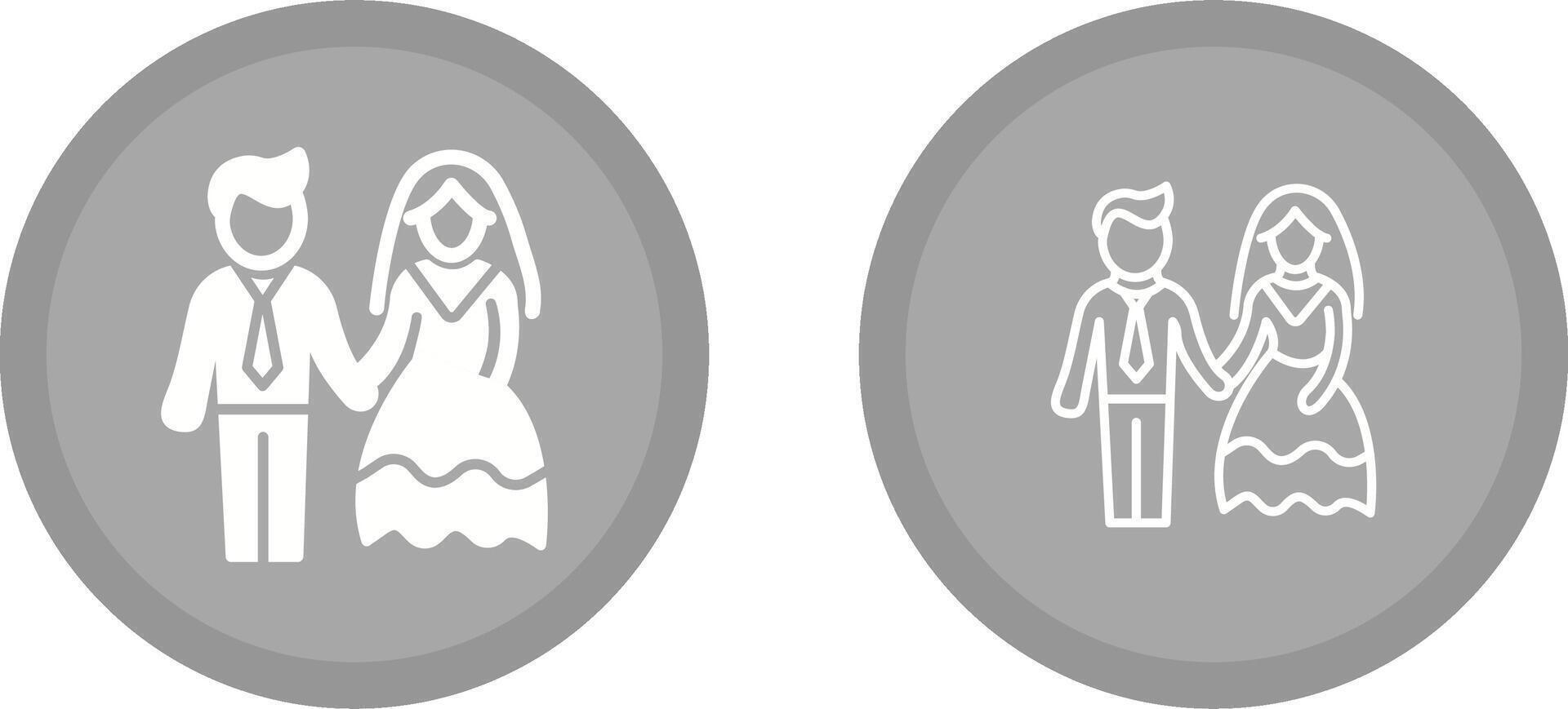 icono de vector de pareja