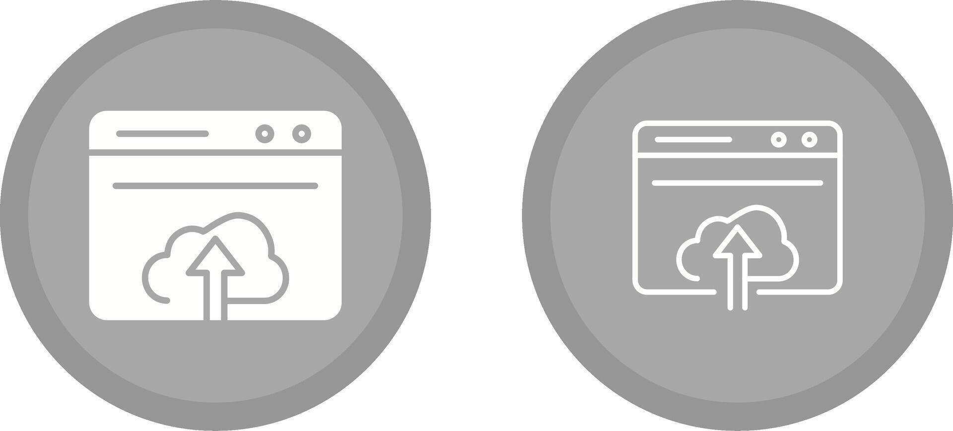 Upload Web Vector Icon