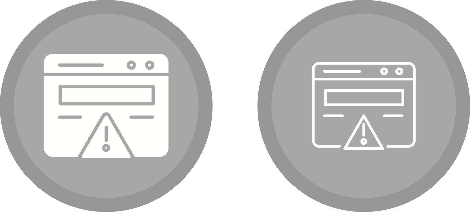 Web Error Vector Icon