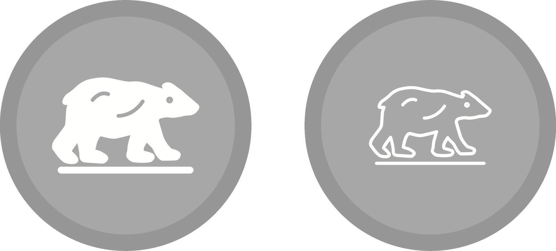 Polar Bear Vector Icon