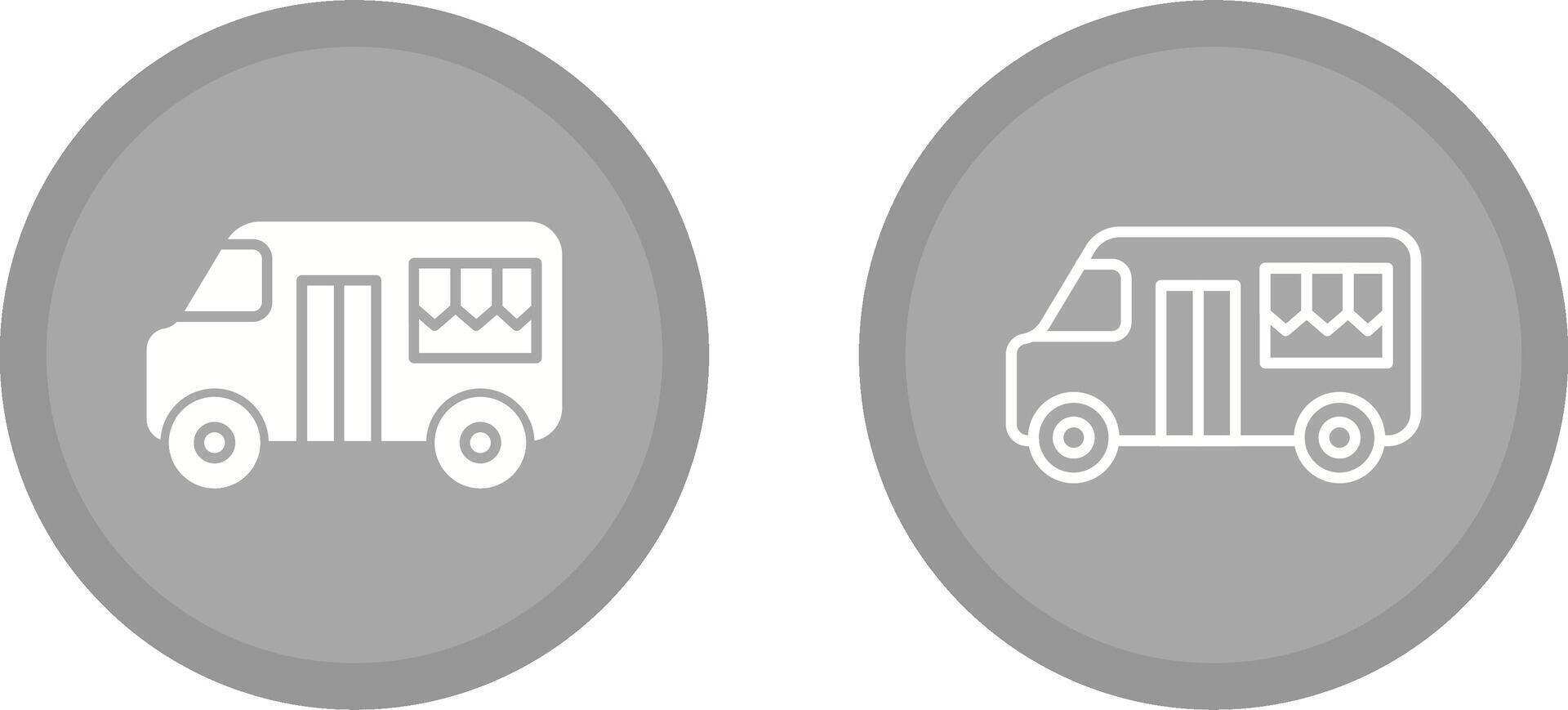 Fast Food Truck Vector Icon