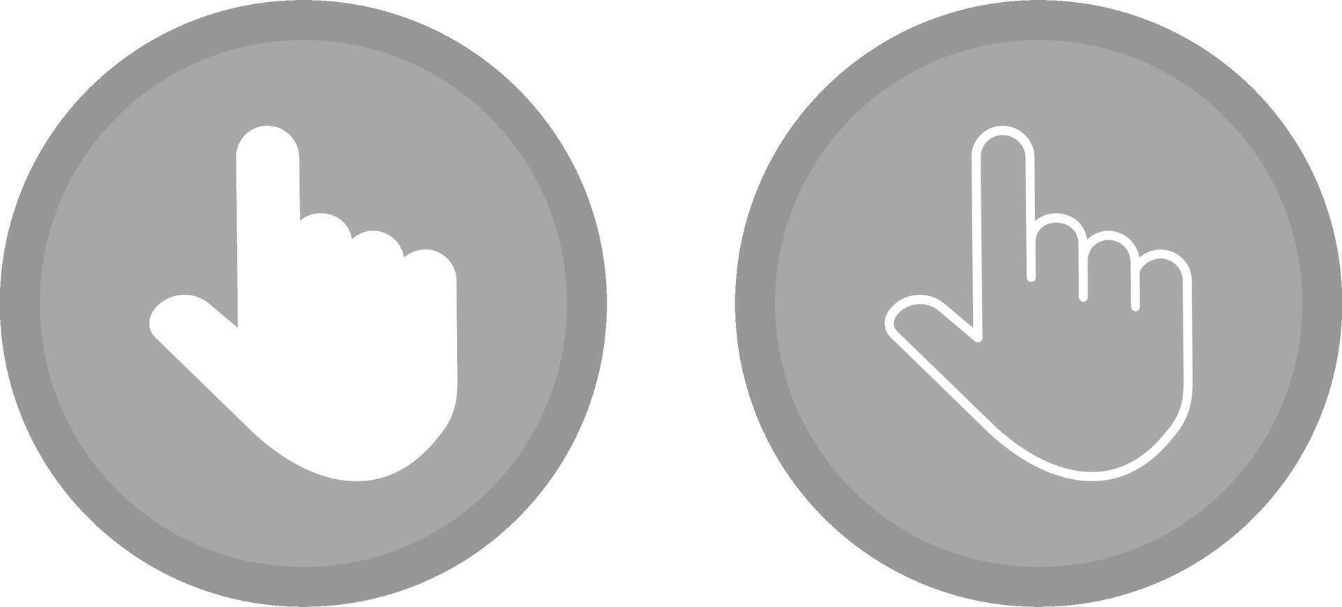 Raised Finger Vector Icon