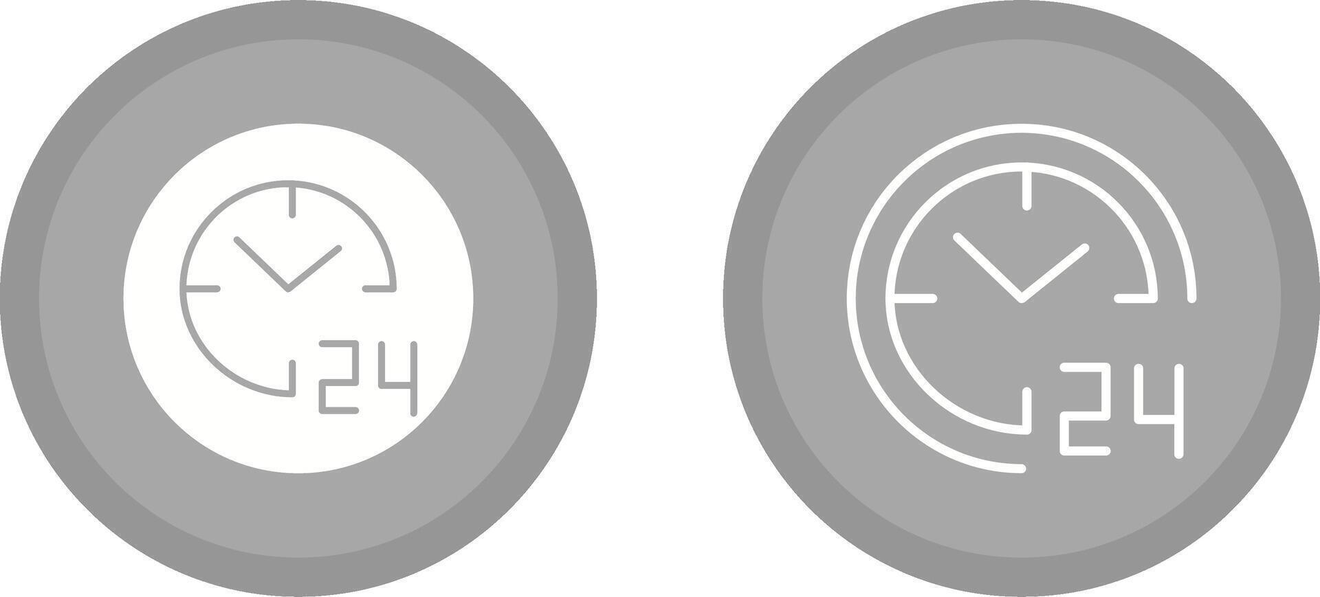 24 hours Vector Icon