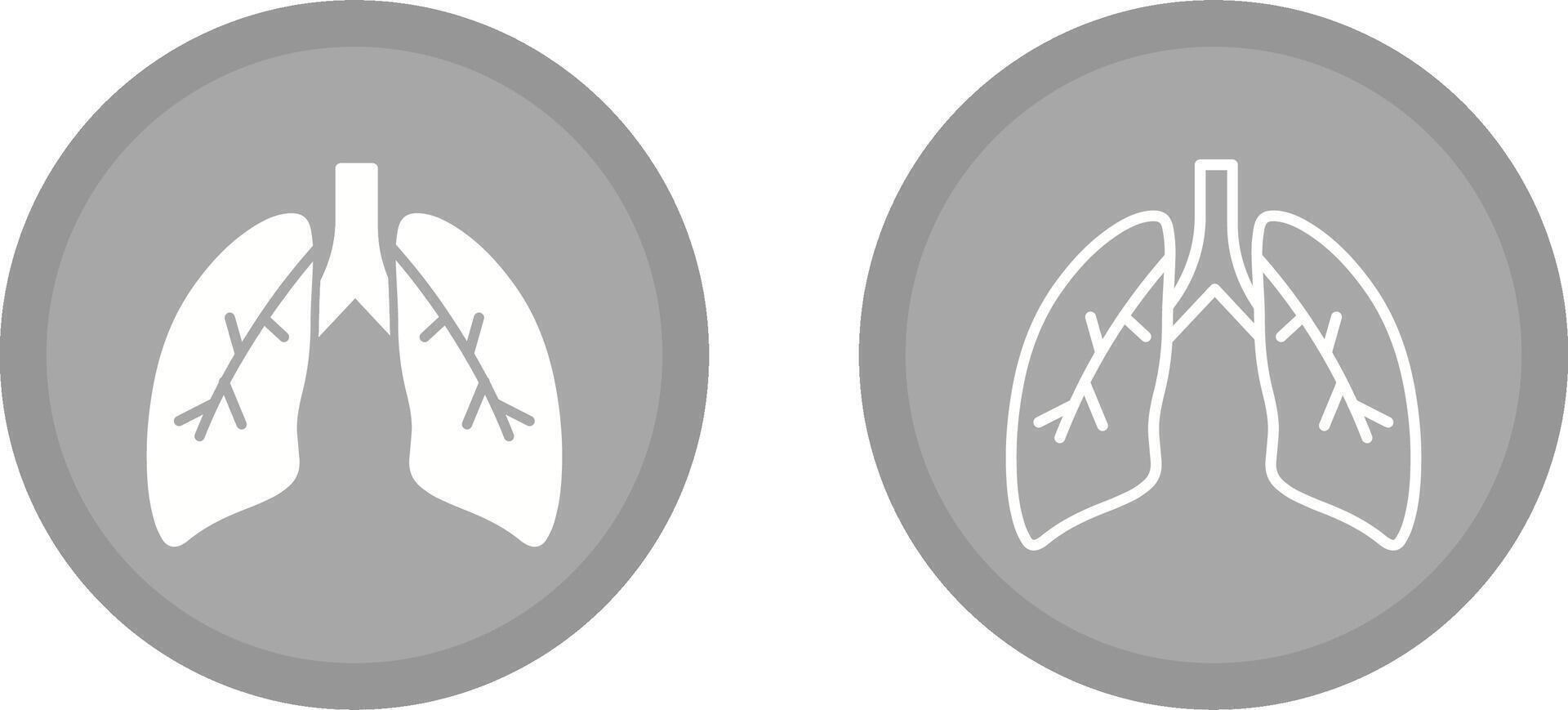 Lungs Vector Icon