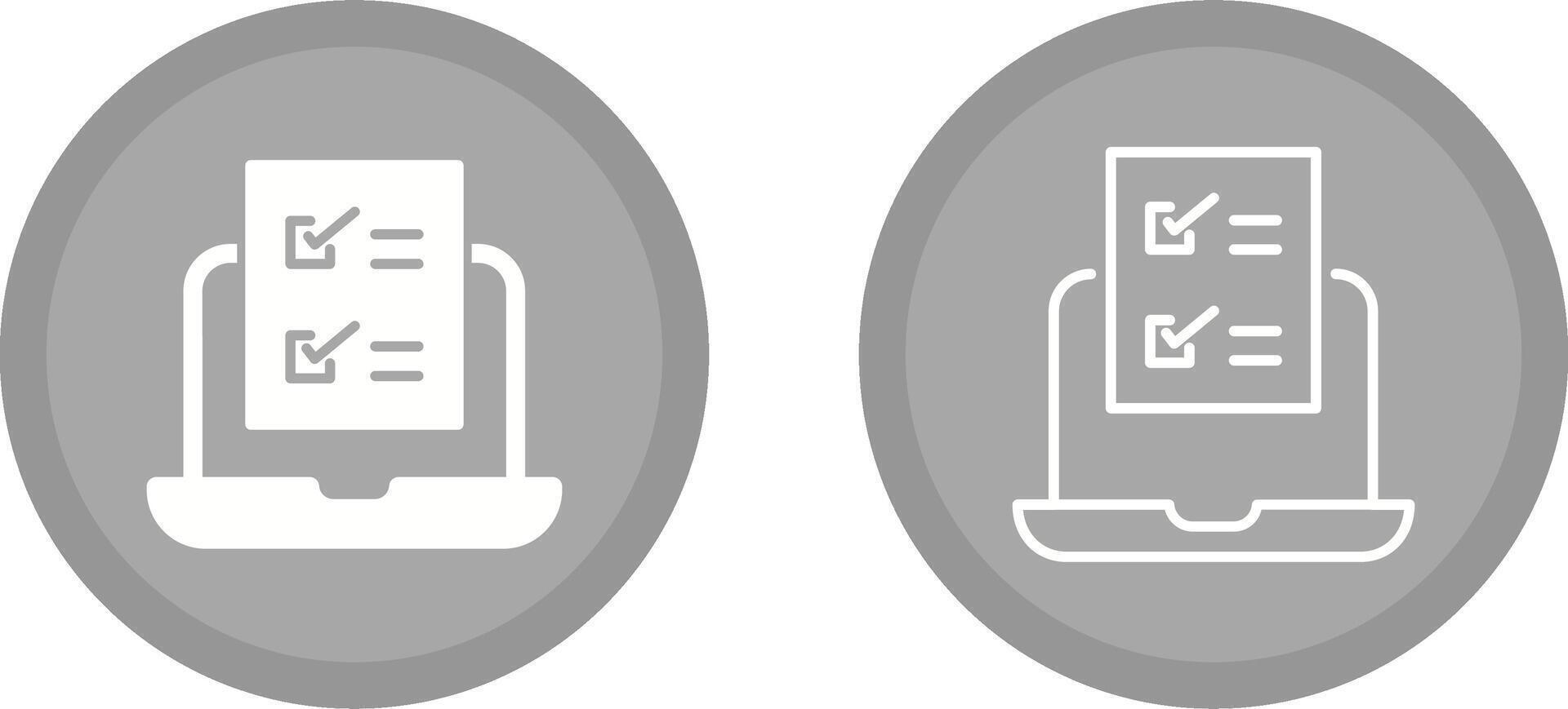 Online Test Vector Icon