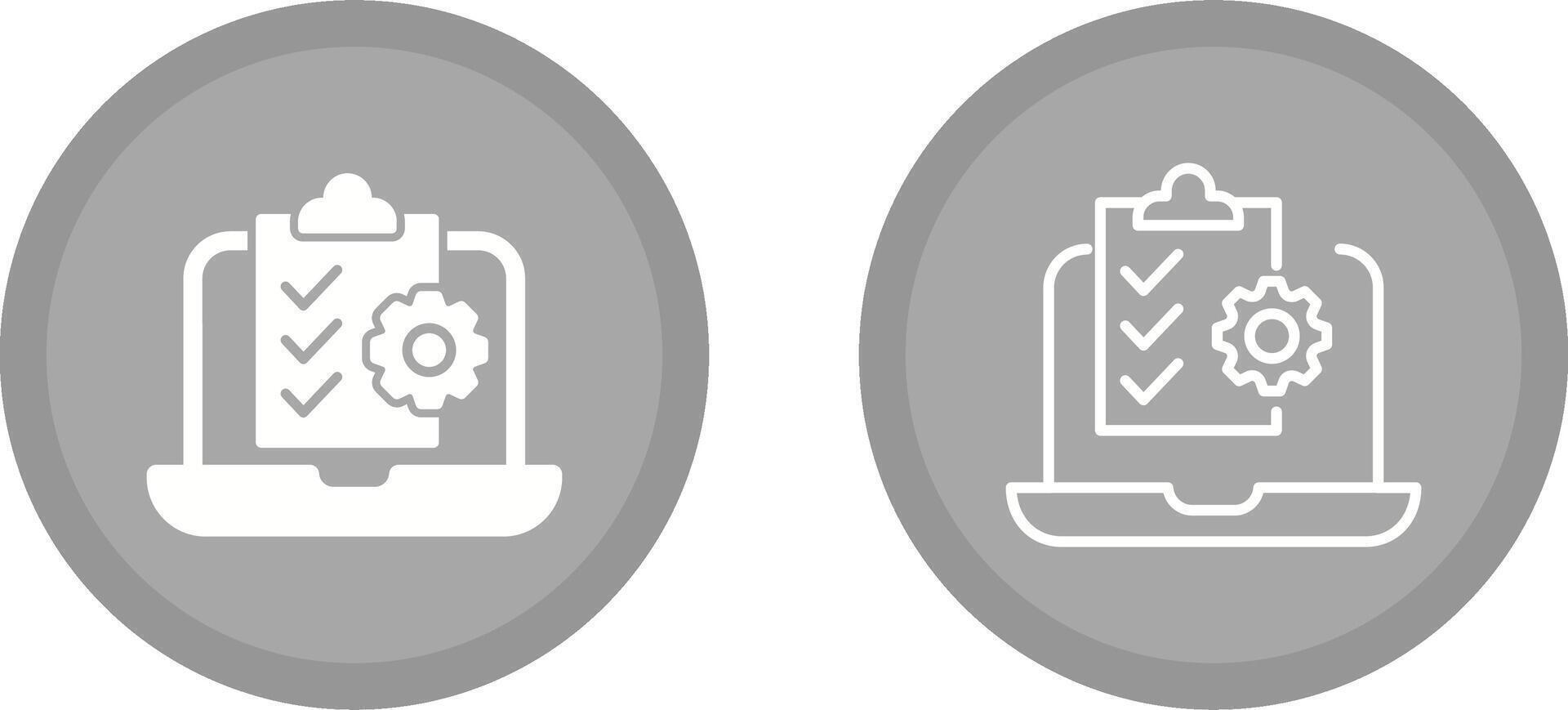 Online Checklist Vector Icon