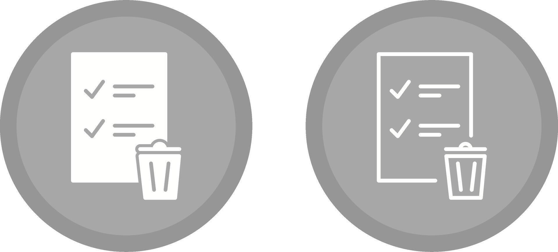 Trash List Vector Icon