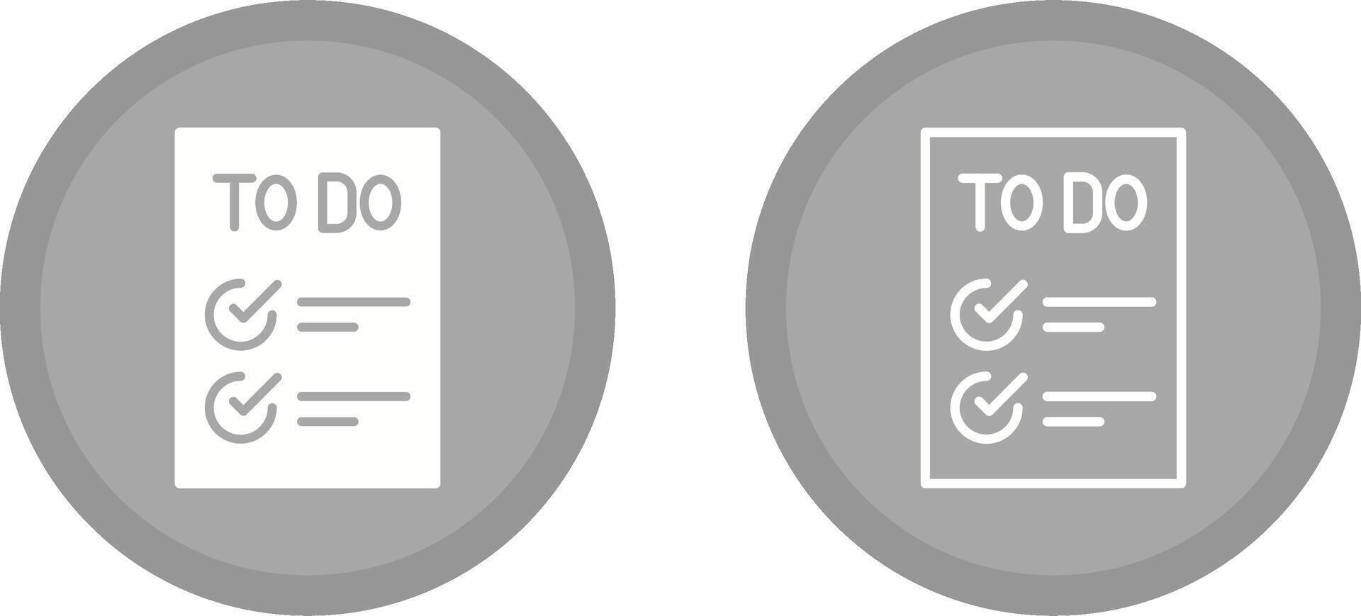 Today to Done CheckList Vector Icon