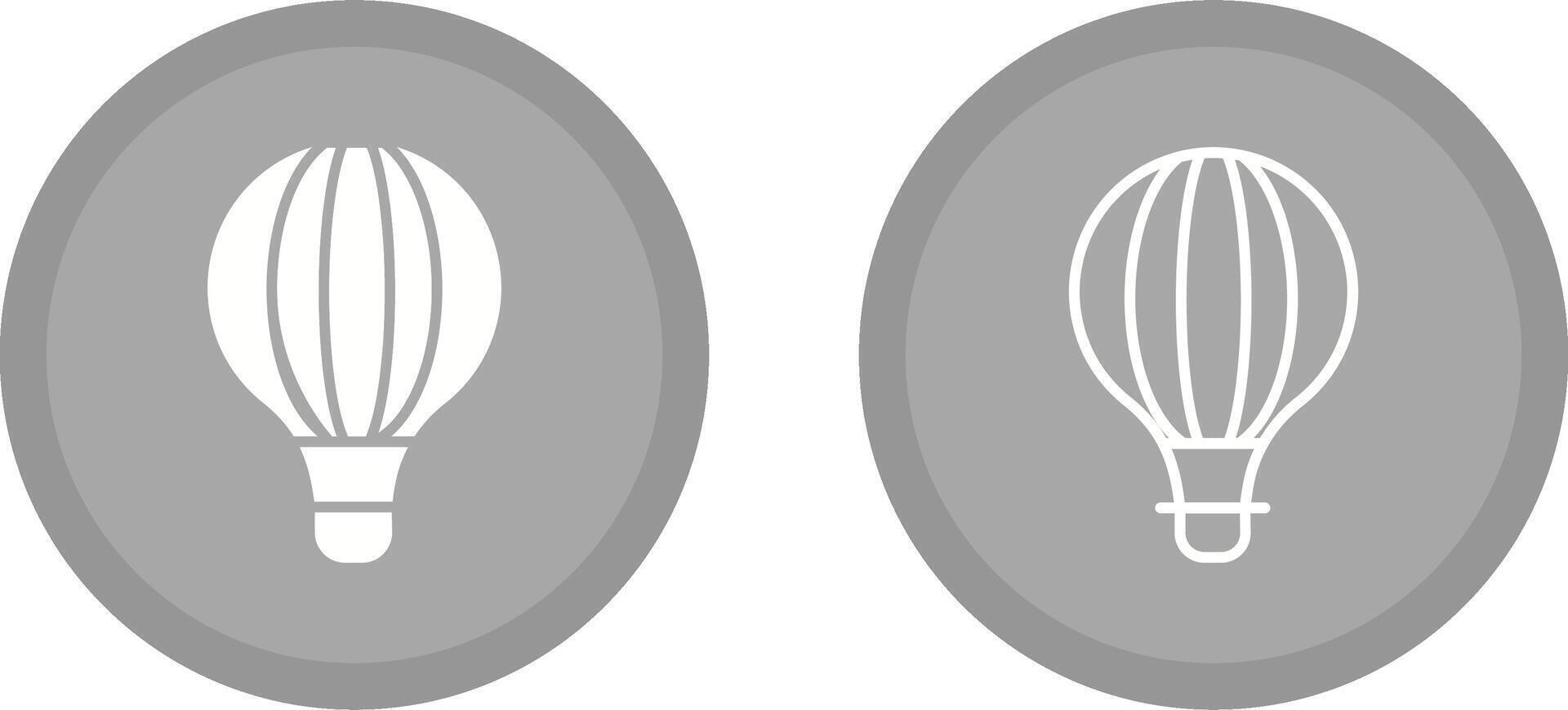 icono de vector de globo de aire caliente