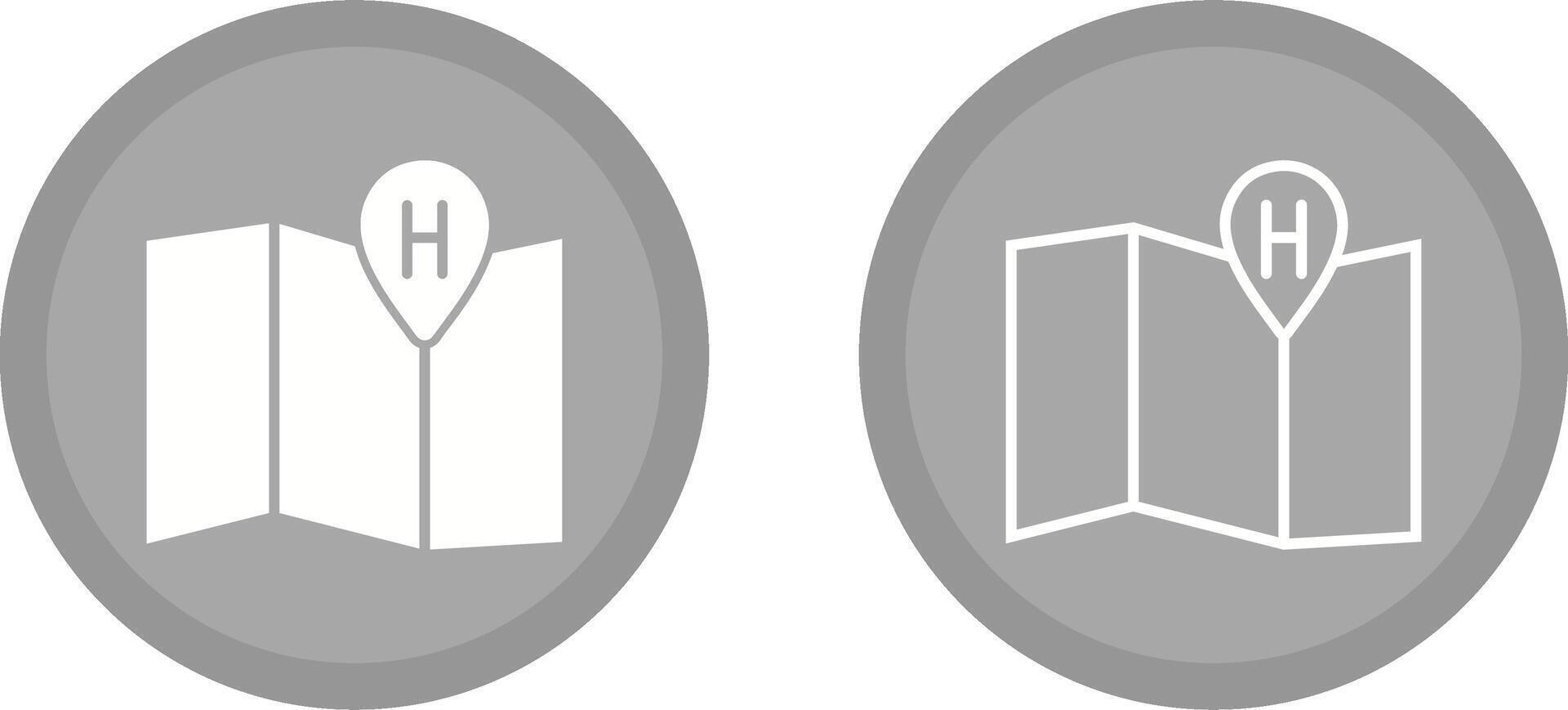 Hotel Location Vector Icon