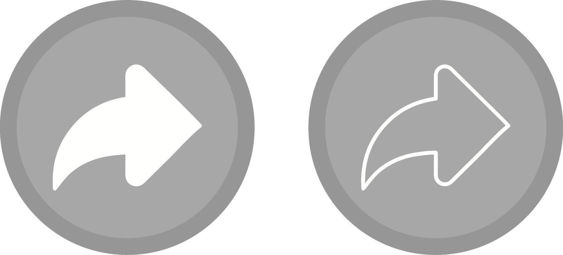 Right Back Arrow Vector Icon
